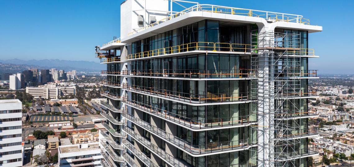 The Westside's newest apartment tower reaches its full height Urbanize LA